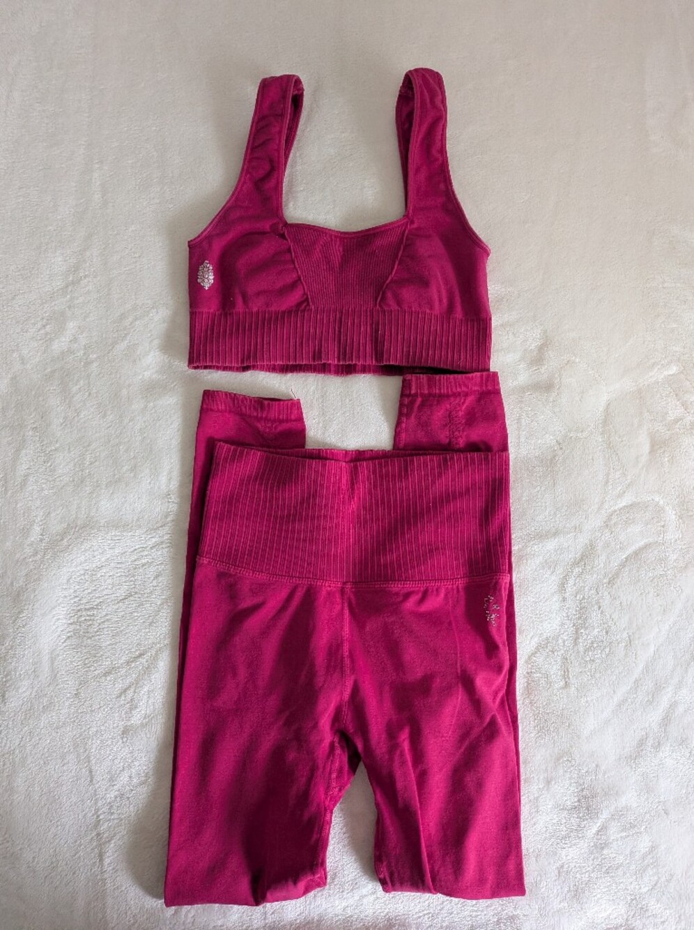 free people good karma workout set